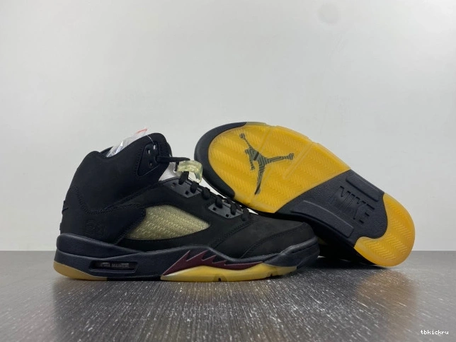 Cheap TBkick Black Maniere Air 5 A Ma Jordan x FD1330-001 0719